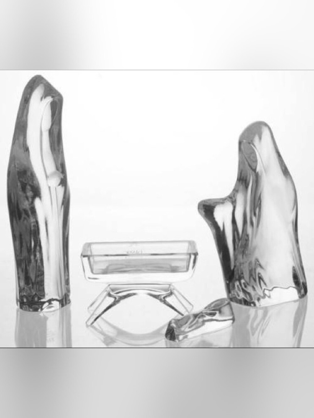 Vtg Dansk Full Lead Crystal Nativity Figurines 4 pc. JESUS MARY JOSEPH